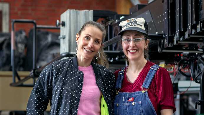 Tuva Novotny och Sophie Winqvist Loggins